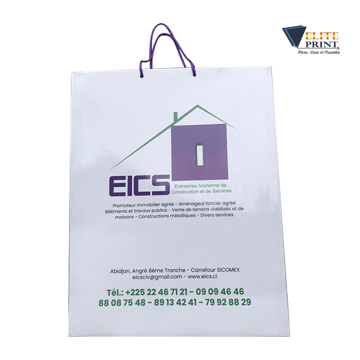 Sac Caba en papier pelliculé